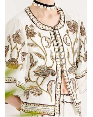 Scarlett Poppies Sorelia Embellished Jacket - Natural