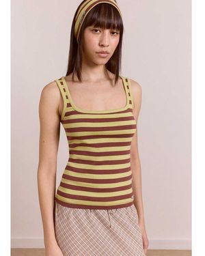Damson Madder Avielle Organic Cotton Tank - Brown