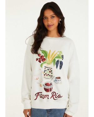 FARM Rio Country Table Sweatshirt - White