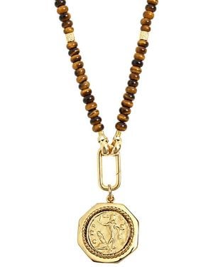 By Alona Indra Salus Pendant Necklace - Metallic