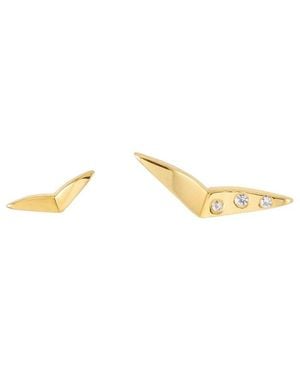 Rachel Jackson Dreamcatch Bird Asymetric Studs - Metallic