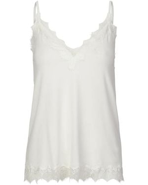 Rosemunde Billie Lace Strap Top - White