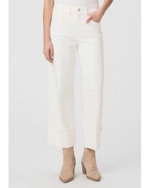 PAIGE Sasha High Rise Wide Leg Jeans - White