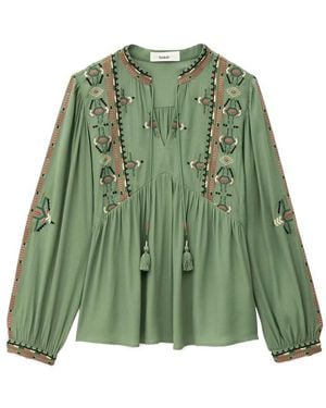 Ba&sh Tilt Blouse - Green