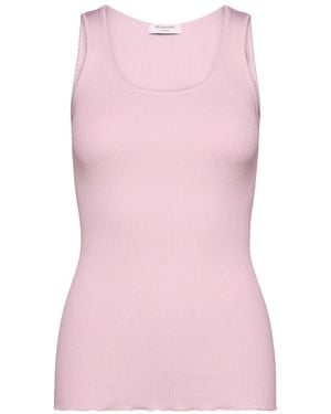 Rosemunde Rwbeatha U Neck Silk Blend Top - Pink
