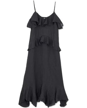 SKALL Benedicte Linen Strappy Dress - Black