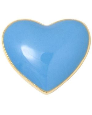 Lulu Single Love U Stud Earring - Blue