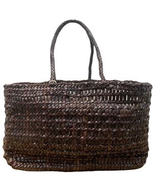 Dragon Diffusion Terrafino Woven Leather Bag - Brown