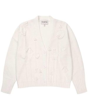 Munthe Biora Knitted Cardigan - White