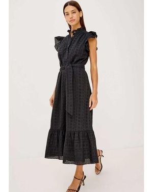 Rails Darcy Embroidered Eyelet Dress - Black