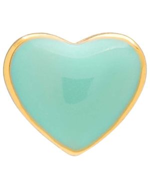 Lulu Single Love U Stud Earring - Green