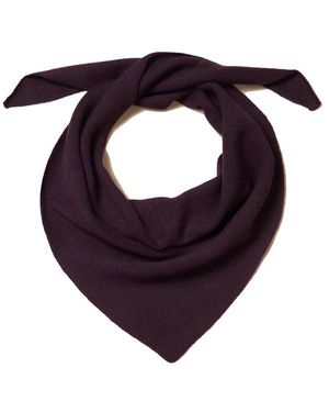 TBCo Merino Wool Triangle Scarf - Purple