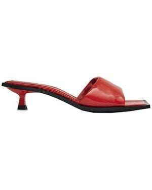 Alohas Kia Onix Leather Heel - Red