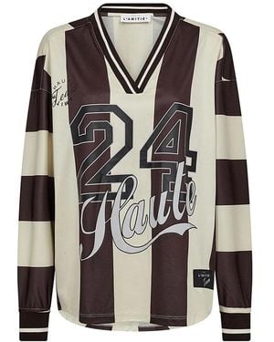 Haute L'Amitié Haute 24 Stripe Top - Black