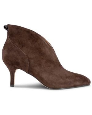Shoe The Bear Valentine Low Cut Suede Heel Shoe Boot - Brown