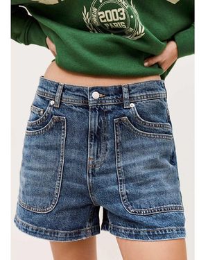 Ba&sh Zevy Denim Shorts - Blue