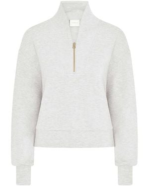Varley Davidson Zip Sweatshirt - White