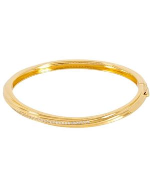 Rachel Jackson Twisted Hinged Bangle - Metallic