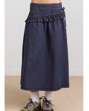 Damson Madder Bellamie Denim Skirt - Blue