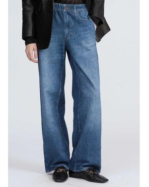 Rag & Bone Rb Miramar Terry Wide Leg Trousers - Blue