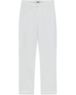 PAIGE Cindy High Rise Crop Jeans - White