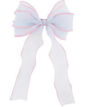 SUI AVA Ribbon Hair Bow - White