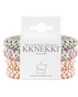 KKNEKKI Hair Tie Bundle 4 Pack - White