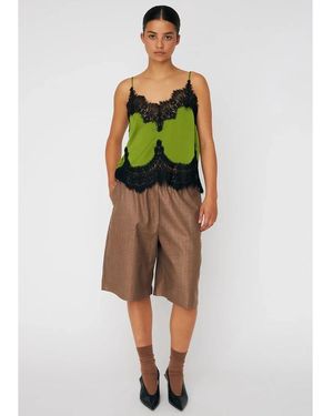 Stella Nova Delicate Lace Top - Green
