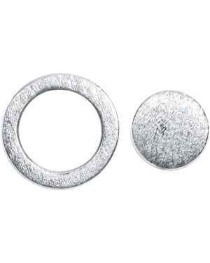 Lulu Family Round Stud Earrings - Metallic
