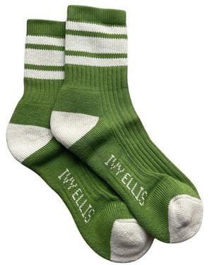 Ivy Ellis Vintage Cotton Sport Sock - Green