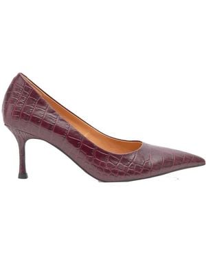 Woden Laura Croco Stiletto - Purple