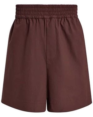 Varley Morales Cotton Shorts - Purple