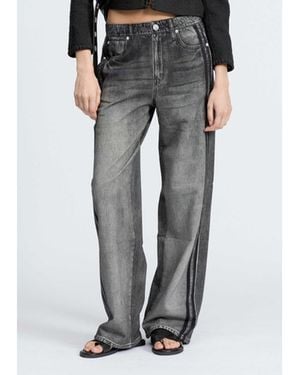 Rag & Bone Miramar Terry Wide Track Trousers - Grey