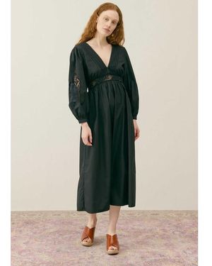 Louise Misha Dahlia Organic Cotton Dress - Green