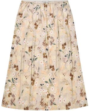 Munthe Baia Floral Slip Skirt - Natural