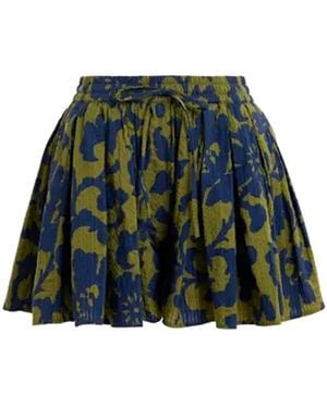 Essentiel Antwerp Jittery Cotton Shorts - Green