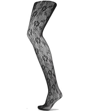 SUI AVA Lace Tights 20D - Black