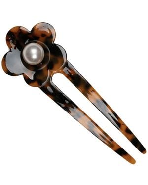 SUI AVA Eva Flower Clip - Black