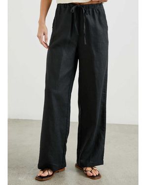 Rails Emmie Linen Trousers - Black