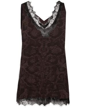 Rosemunde Billie Lace Cami Top - Brown