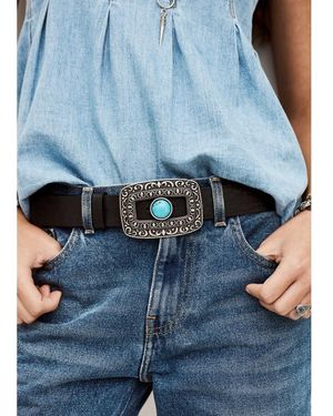 Ba&sh Boni Buckle Belt - Blue