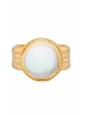 Anna Beck Moonstone Cocktail Ring - Metallic