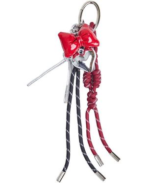 SUI AVA Patent Bow Bag Charm - Red