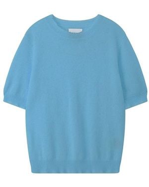 Jumper 1234 Distressed Cashmere T-Shirt - Blue
