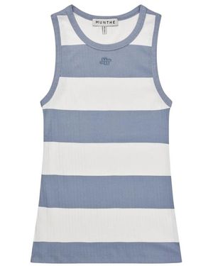 Munthe Tezza Ribbed Tank Top - Blue