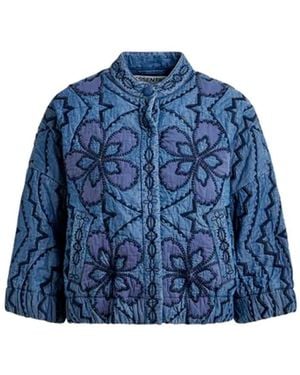 Essentiel Antwerp Jatropha Cotton Jacket - Blue