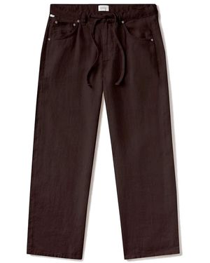 Citizens of Humanity Brynn Linen Trousers - Brown