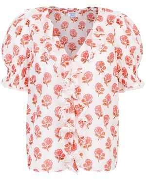 Pink City Prints Rosie Organic Cotton Blouse - Pink