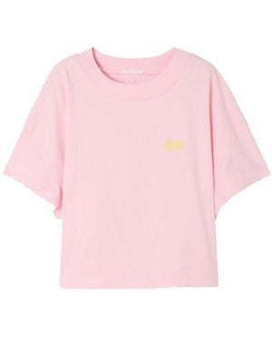 American Vintage Gixy Cotton T-Shirt - Pink
