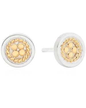Anna Beck Smooth Rim Studs - Metallic